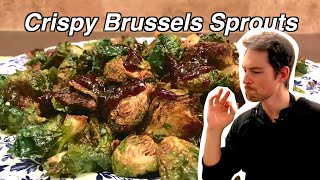 Brussels sprouts SECRET CRISPY recipe [upl. by Inaluiak]