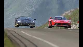 Lamborghini Centenario vs Ferrari LaFerrari at Highlands [upl. by Nevi601]