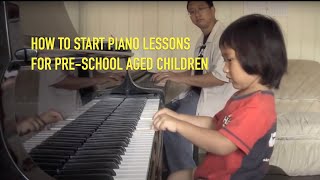 How to Start Piano Lessons for PreSchool Aged Children [upl. by Bennir]