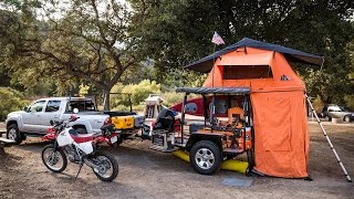 Inside One of the Coolest Custom Camping Trailers Weve Seen  Outside [upl. by Hctim]