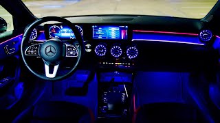 BEST Ambient Lights 2021 Mercedes AClass Night Review ExteriorInteriorPOV Drive [upl. by Imiaj]