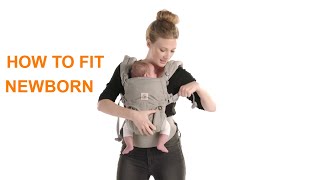 How Do I Fit a Newborn in the Omni 360 Baby Carrier  Ergobaby [upl. by Bohon865]