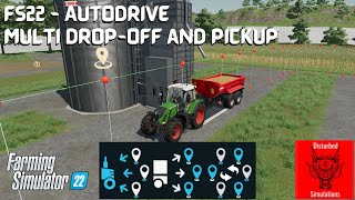 MULTI DROPOFF and PICKUP  Autodrive  FS22 [upl. by Denny]