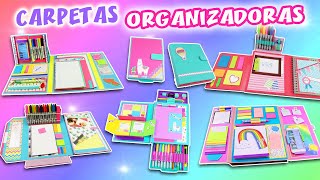 5 DIY CARPETAS ORGANIZADORAS  Folders de Cartón 😜  Manualidades aPasos [upl. by Myk484]