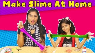 How to Make Easy Slime At Home  Kids Making Slime At Home Only Two Ingredients [upl. by Clapp493]