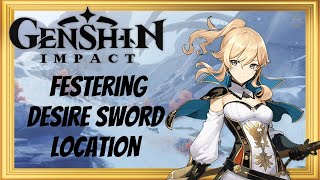 How to get the Free Festering Desire Sword in Genshin Impact  Festering Desire Quest Guide [upl. by Regen]