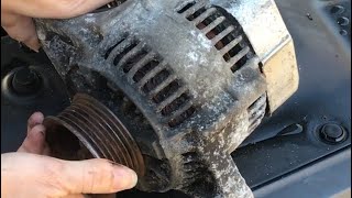 how to fix a SEIZED alternator Quick Fix [upl. by Amr]