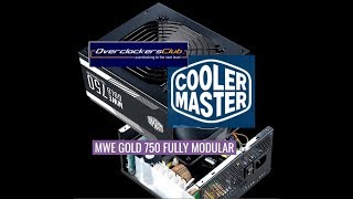 Cooler Master MWE Gold 750 Fully Modular Power Supply Review [upl. by Messere]