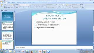 land tenure system [upl. by Jarrid]