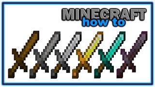 How to Craft and Use a Sword in Minecraft 116  Easy Minecraft Tutorial [upl. by Corel]