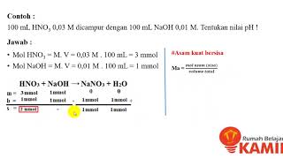 Kimia Kelas 11  Asam dan Basa Menentukan pH campuran [upl. by Eceinal]