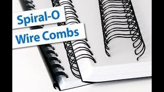 SpiralO Wire Binding Comb Overview  Binding101 [upl. by Ymrej]