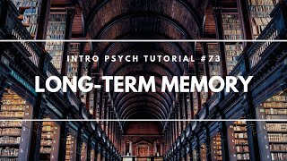 LongTerm Memory Intro Psych Tutorial 73 [upl. by Brecher]