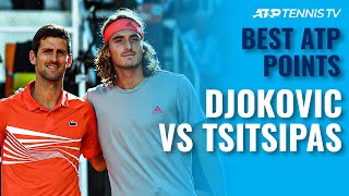 Novak Djokovic vs Stefanos Tsitsipas Brilliant Shots amp Points [upl. by Cindie441]