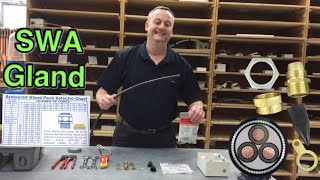 How to Make off a SWA Cable Gland Steel Wire Armored Cable Step By Step Demonstration [upl. by Eskil40]