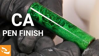 Applying a CA Finish Pen Turning Howto [upl. by Eada]