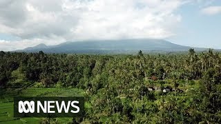 Inside the Mt Agung volcano exclusion zone [upl. by Terrene]