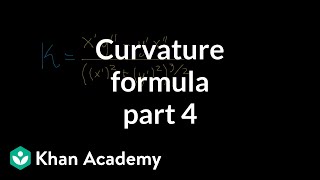 Curvature formula part 4 [upl. by Felice]