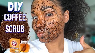 DIY Coffee FACE Scrub  Gorgeous Skin [upl. by Ailhat]