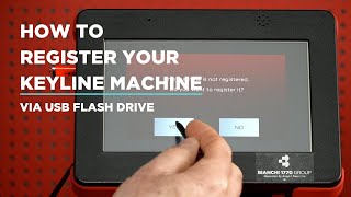 Registering a Keyline Electronic Key Machine via USB [upl. by Michael]