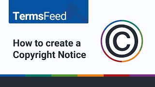 How to Create a Copyright Notice [upl. by Leveridge]