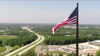 Celebrating Flag Day at North Americas tallest flagpole in Sheboygan [upl. by Eolande]