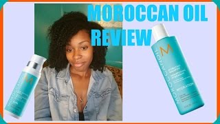 MOROCCAN OIL REVIEW ON NATURAL HAIR [upl. by Ladonna]