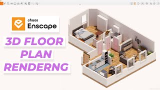 3D Floor Plan Rendering  Revit and Enscape Tutorial [upl. by Giacinta858]