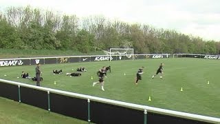 How to improve endurance and core strength  Soccer training drill  Nike Academy [upl. by Ellened]