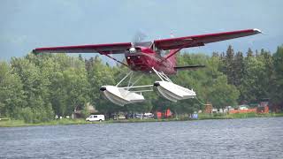 Alaska Seaplanes Taking off Landing amp Flying [upl. by Einhpets]