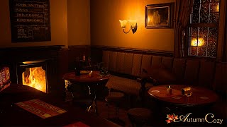 COZY PUB AMBIENCE Rain Sounds Soft Chatter Rain Creaking [upl. by Enttirb]