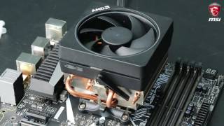 MSI® HOWTO install AMD AM4 CPU [upl. by Esilehs701]