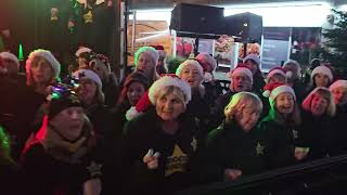 WHAT CHRISTMAS MEANS TO ME Rock Choir at Birkdale Lights Switch On 1st December 2024 [upl. by Brogle883]