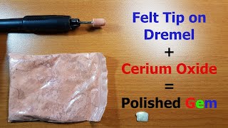 Cerium Oxide Polishing with Dremel and Felt [upl. by Yukio]