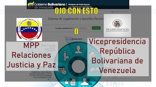 Apostillar Partida de Nacimiento y documentos civiles de Venezuela 2021 [upl. by Tinaret751]