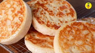 Traditional Homemade British Crumpet Recipe [upl. by Bundy]