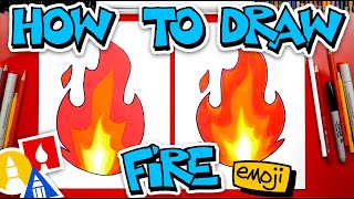 How To Draw The Fire Emoji 🔥 [upl. by Shanahan461]