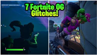 7 Fortnite OG Glitches Under The Map Invisibility amp More [upl. by Gobert227]