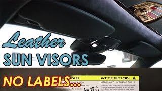 Porsche Sun Visor Installation Leather  Porsche 911 991 [upl. by Maiga416]