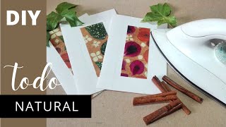 Como hacer TARJETAS con hojas y flores NATURALES [upl. by Sawyor]