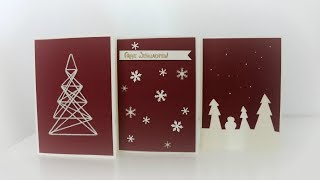 Weihnachtskarten basteln  DIY  Christmas Cards [upl. by Lightman868]