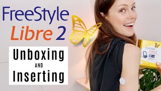 Freestyle Libre 2 Unboxing  Insertion  Shes Diabetic [upl. by Youlton]