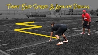 Tight End Speed and Agility Drills [upl. by Llenor]