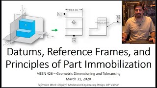 GDampT Datums Reference Frames amp Part Immobilization  321 411 420  Actual Mating Envelopes [upl. by Eceirahs333]