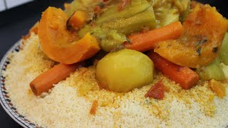 Couscous mit Gemüse  traditionelle Zubereitung [upl. by Ekyt]