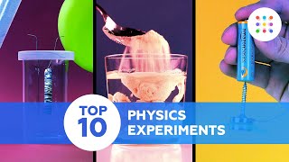 TOP 10 physics experiments to do at home [upl. by Nickolai]