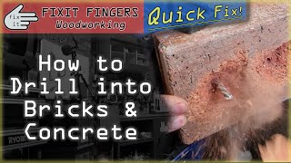 How to Drill into Bricks amp Concrete with a Hammer or Rotary SDS Drill [upl. by Laven]