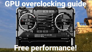 How To Overclock GPU  The Ultimate Guide  MSI Afterburner  Unigine Heaven Benchmark 40 [upl. by Drus440]