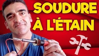 COMMENT SOUDER UN FIL A L ÉTAIN [upl. by Eenaffit11]