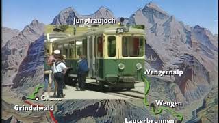 Swiss Railway Journeys  The Jungfrau Railways Part 2 WABJB [upl. by Ergener]